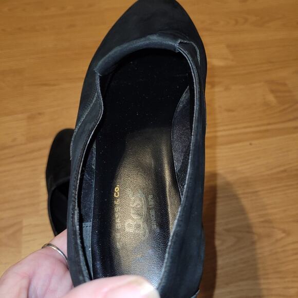 G.H. Bass Whimsigoth Black Suede Slip On Loafer Shoes Size 7 V169 Lynly - Picture 7 of 10